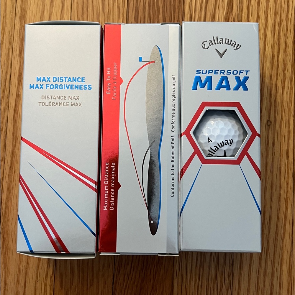 👉 NEW Callaway Supersoft Max White Golf Balls - set of 3 - Picture 4 of 4